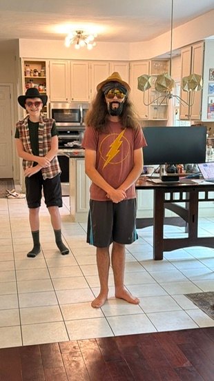 A camper in costume at Improv & Sketch Comedy Camp