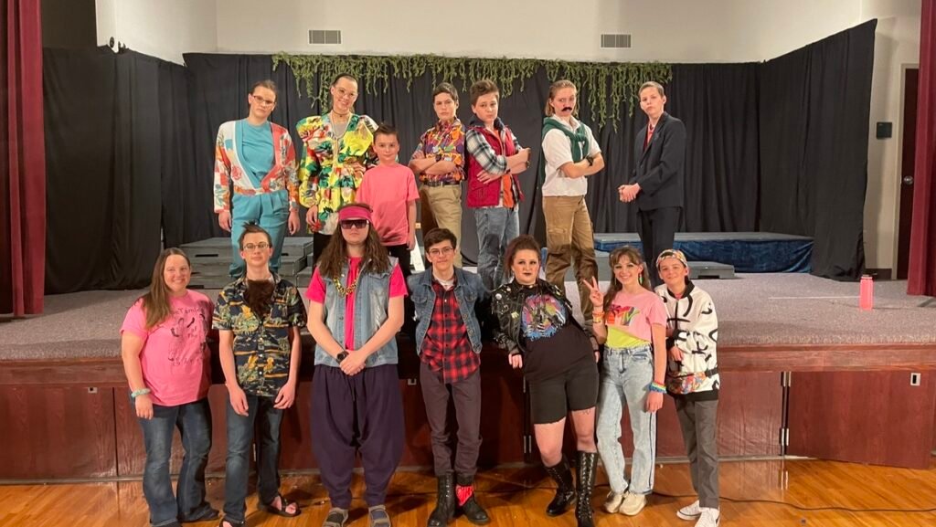 Cast of The Taming of the Shrew posing together