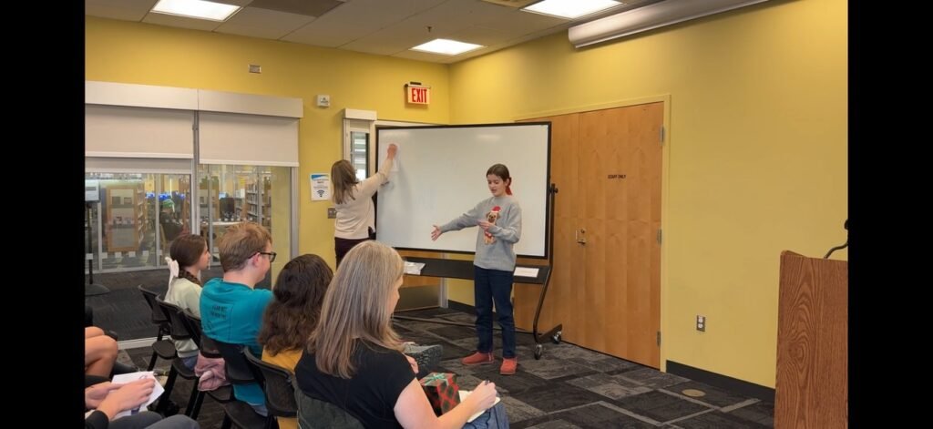 Students taking part in a Shakespeare Project class